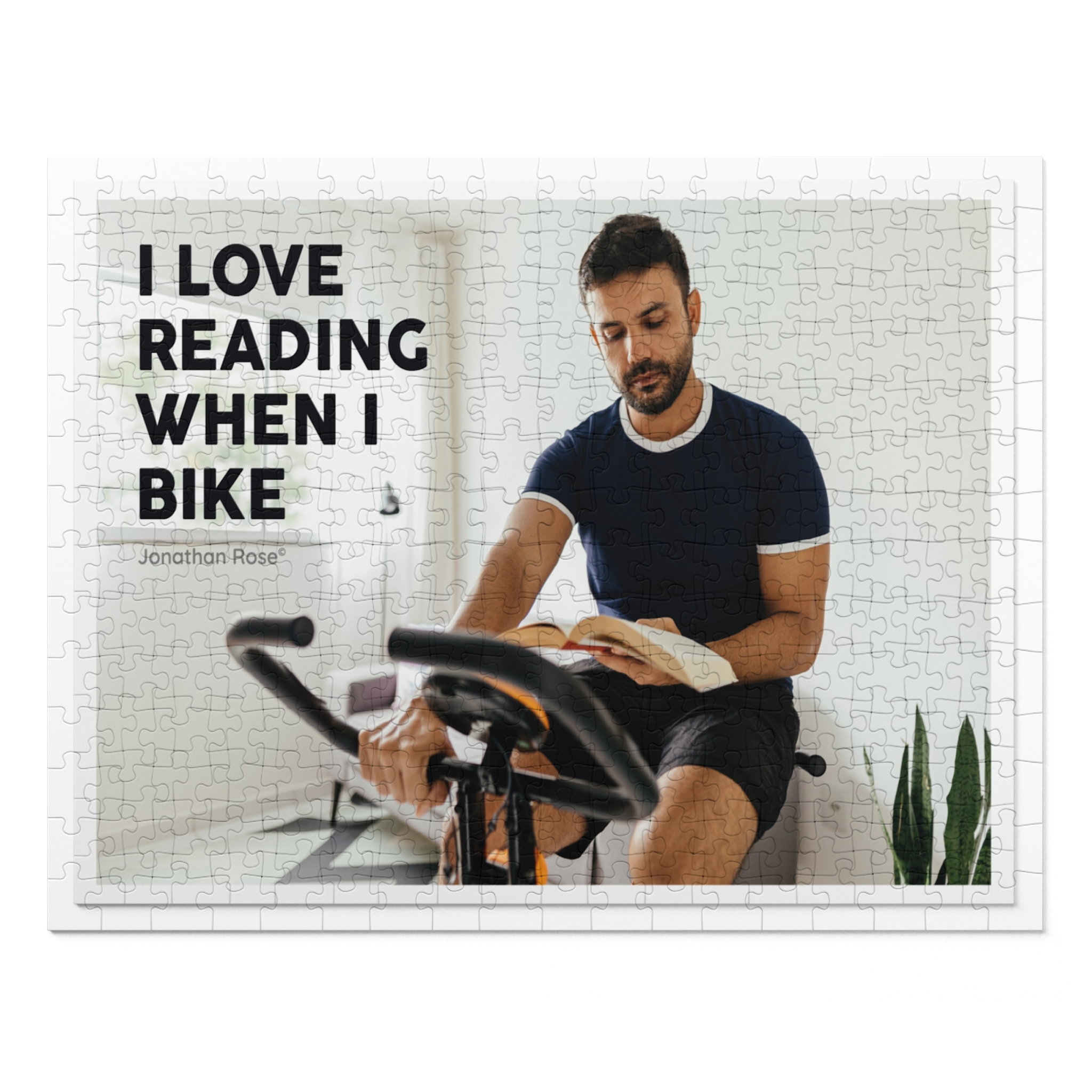 I love reading when I bike