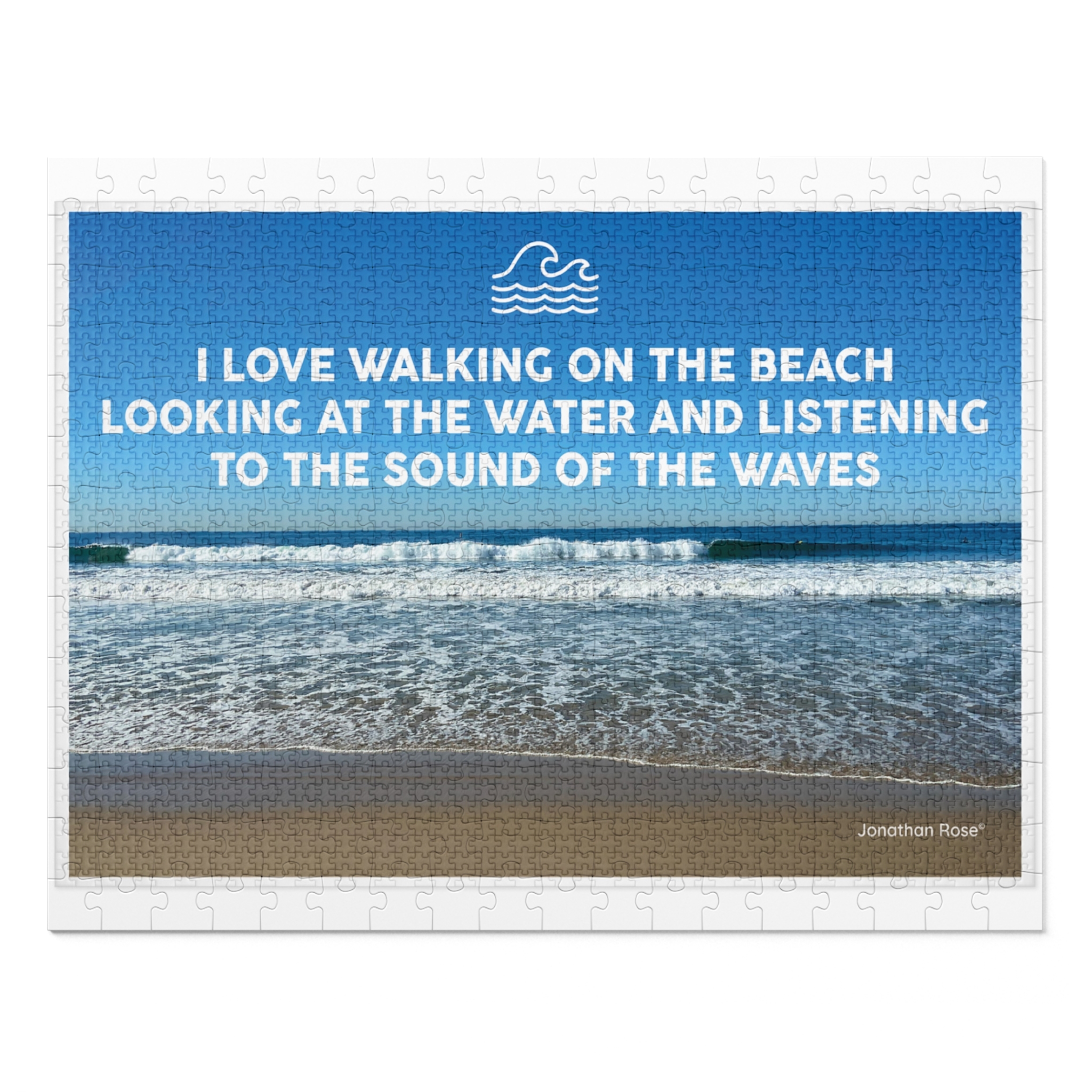 I love walking on the beach