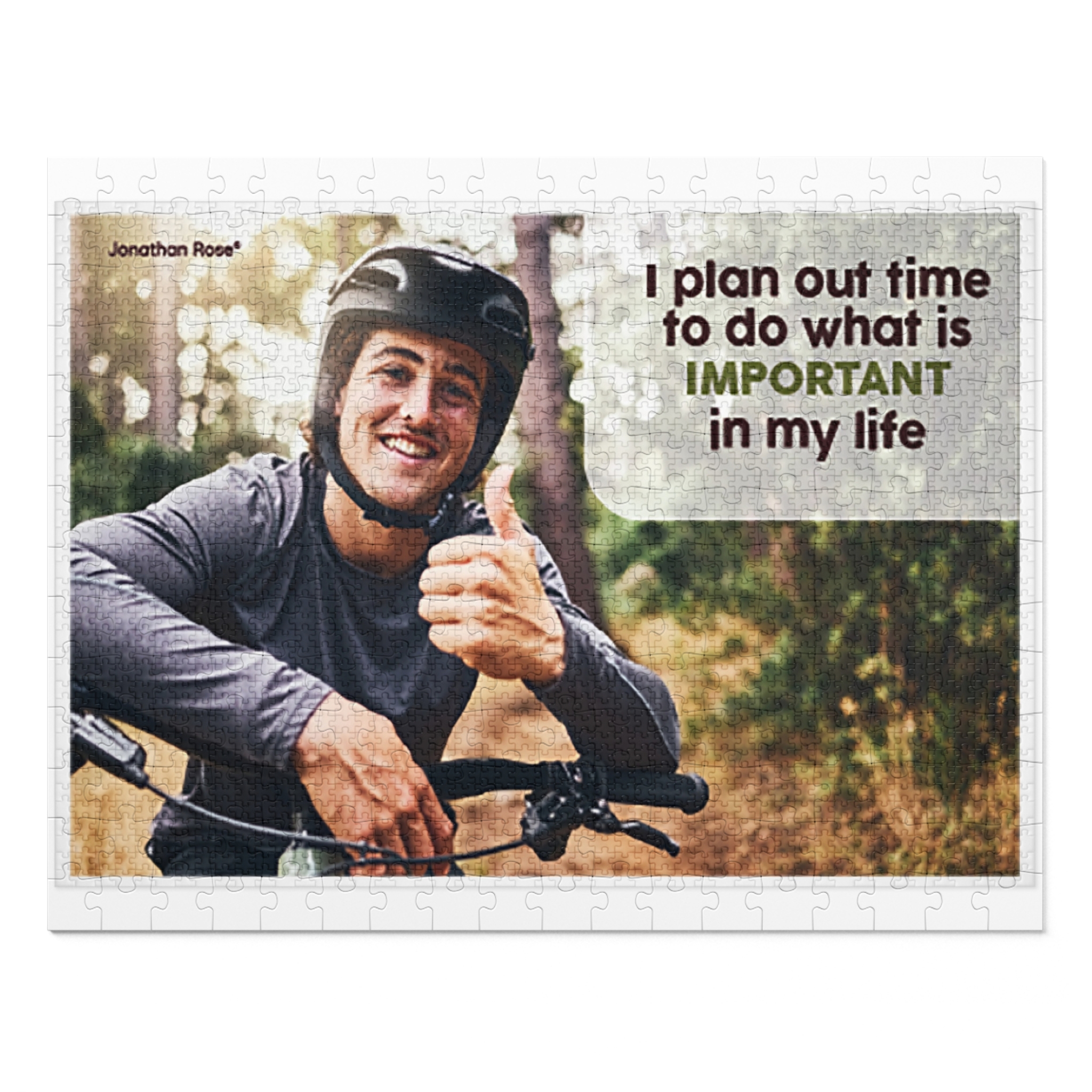 I plan out time to do what is important in my life