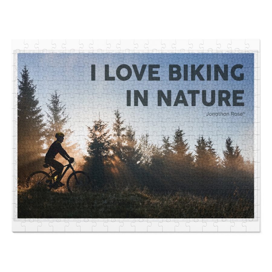 I love biking in nature