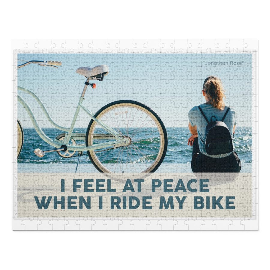 I feel at peace when I ride my bike