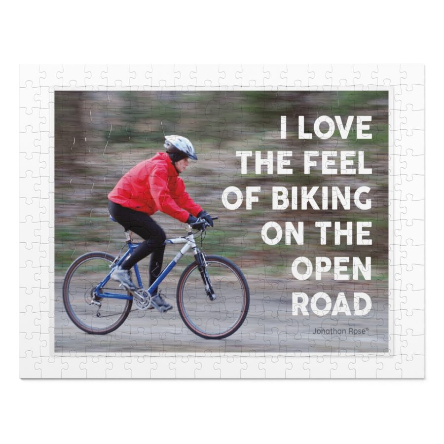 I love the feel of biking on the open road