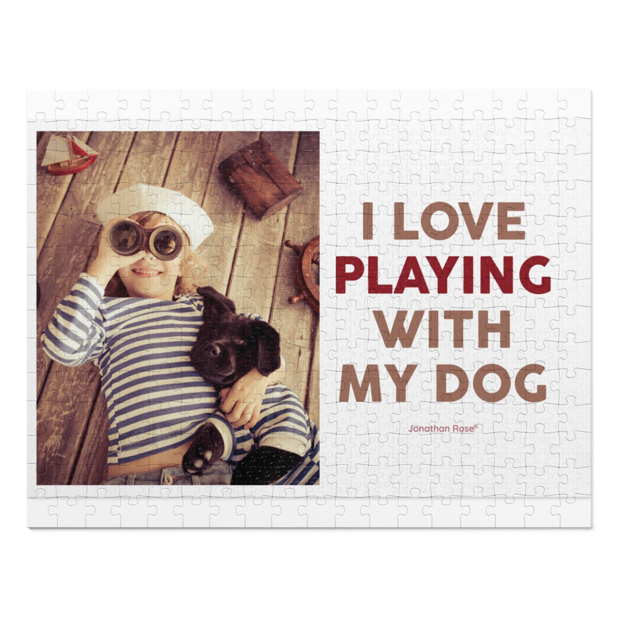 I love playing with my dog