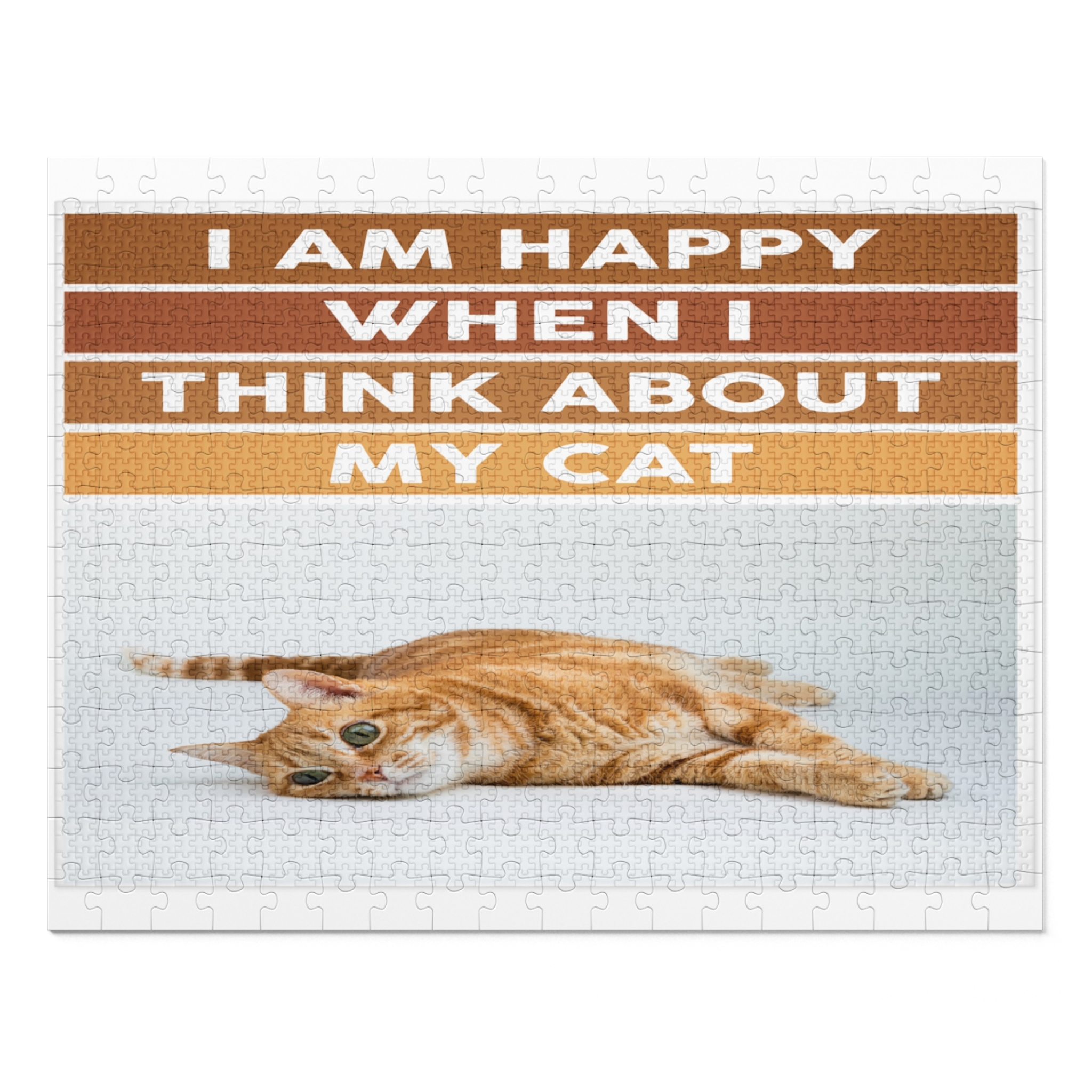 I am happy when I think about my cat