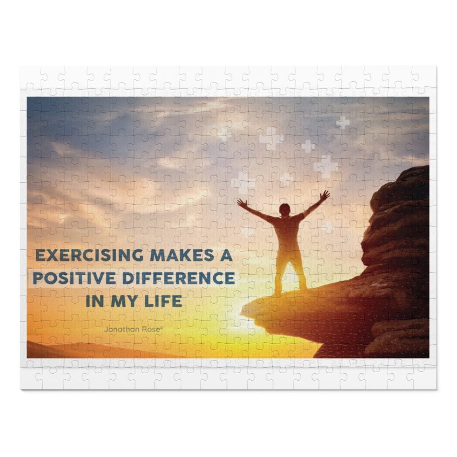 Exercising makes a positive