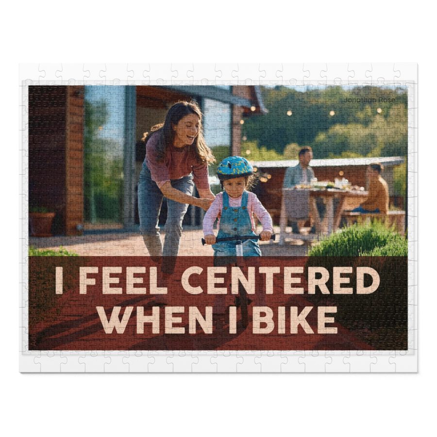 I feel centered when I bike