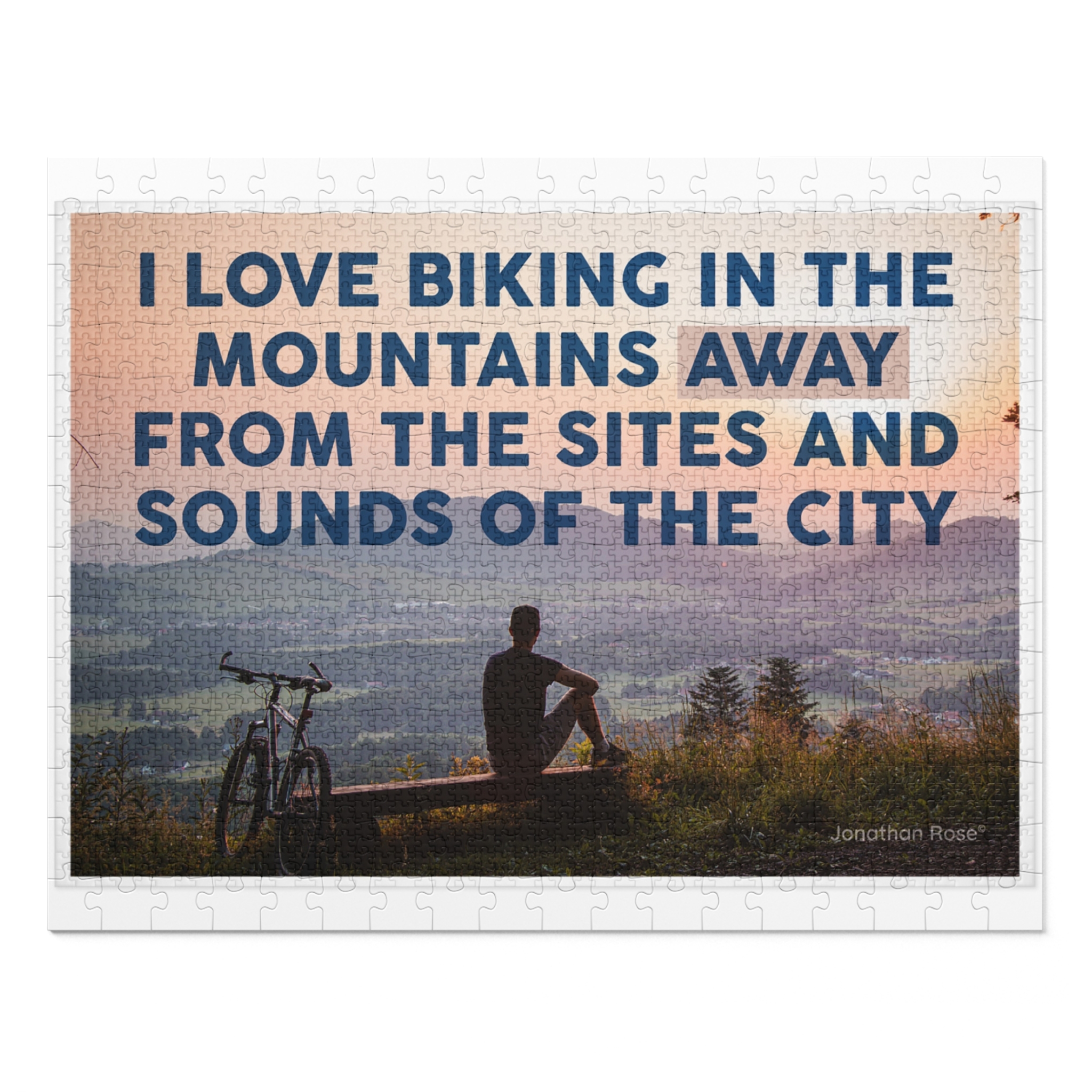 I love biking in the mountains away