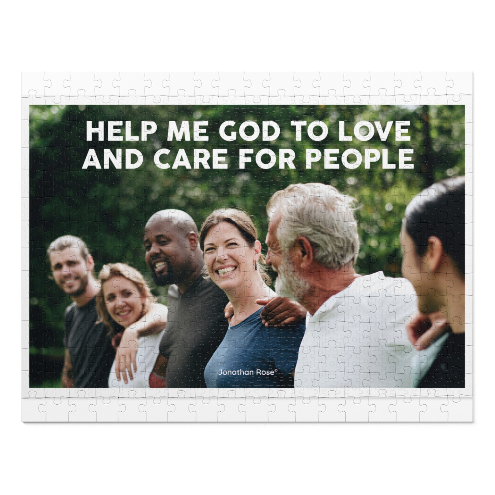 Help me god to love and care for people