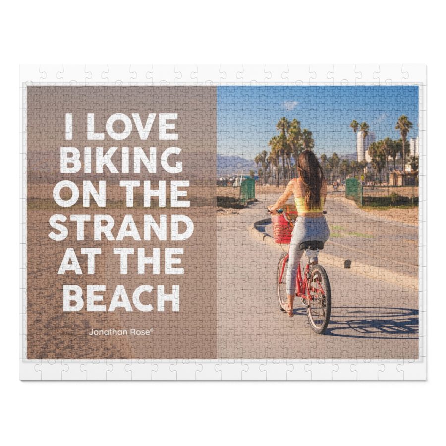 I love biking on the strand at the beach