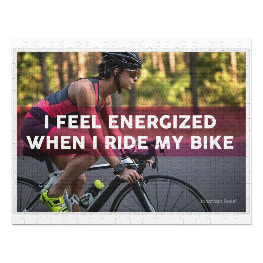 I feel energized when I ride my bike