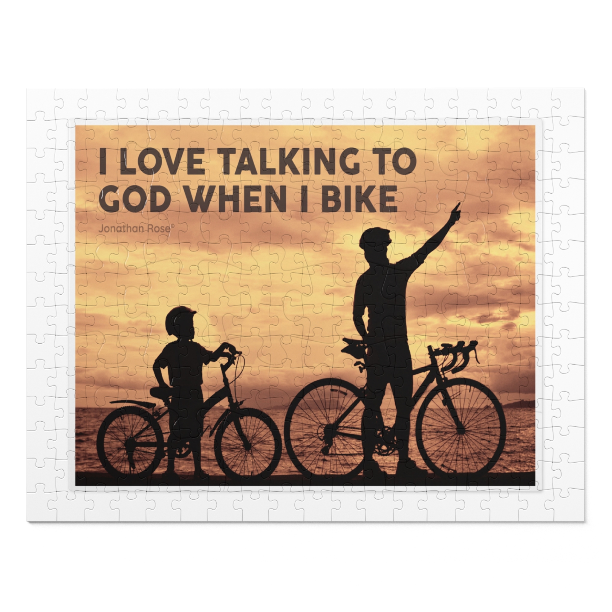 I love talking to god when I bike