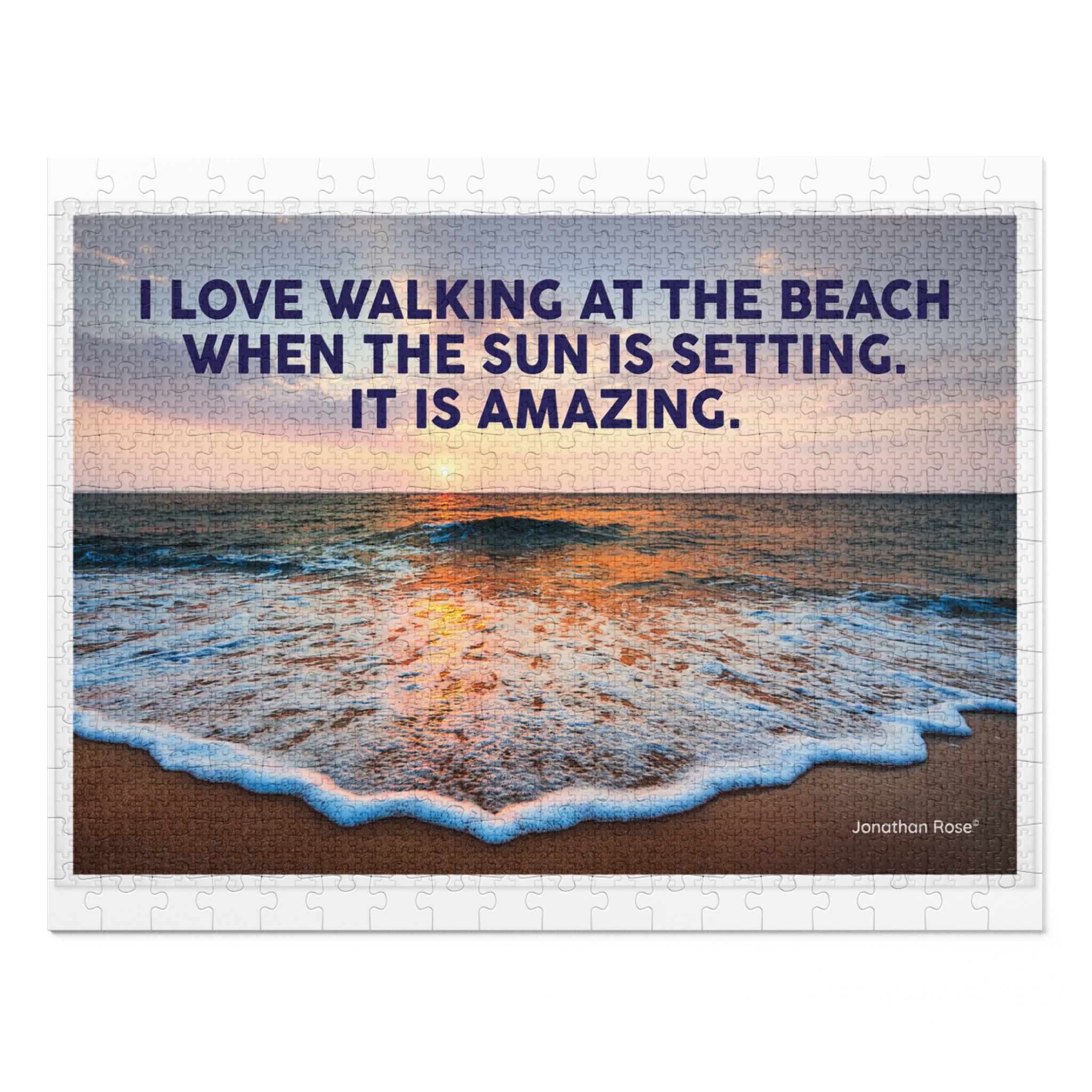 I love walking at the beach