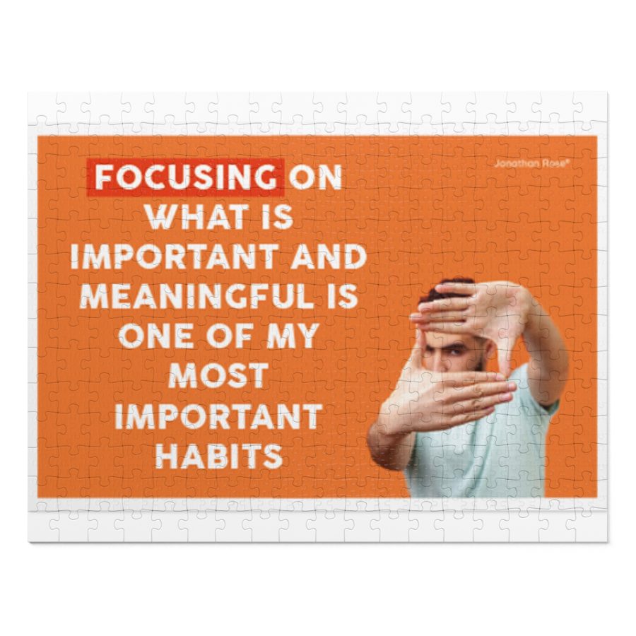 Focusing on what is important