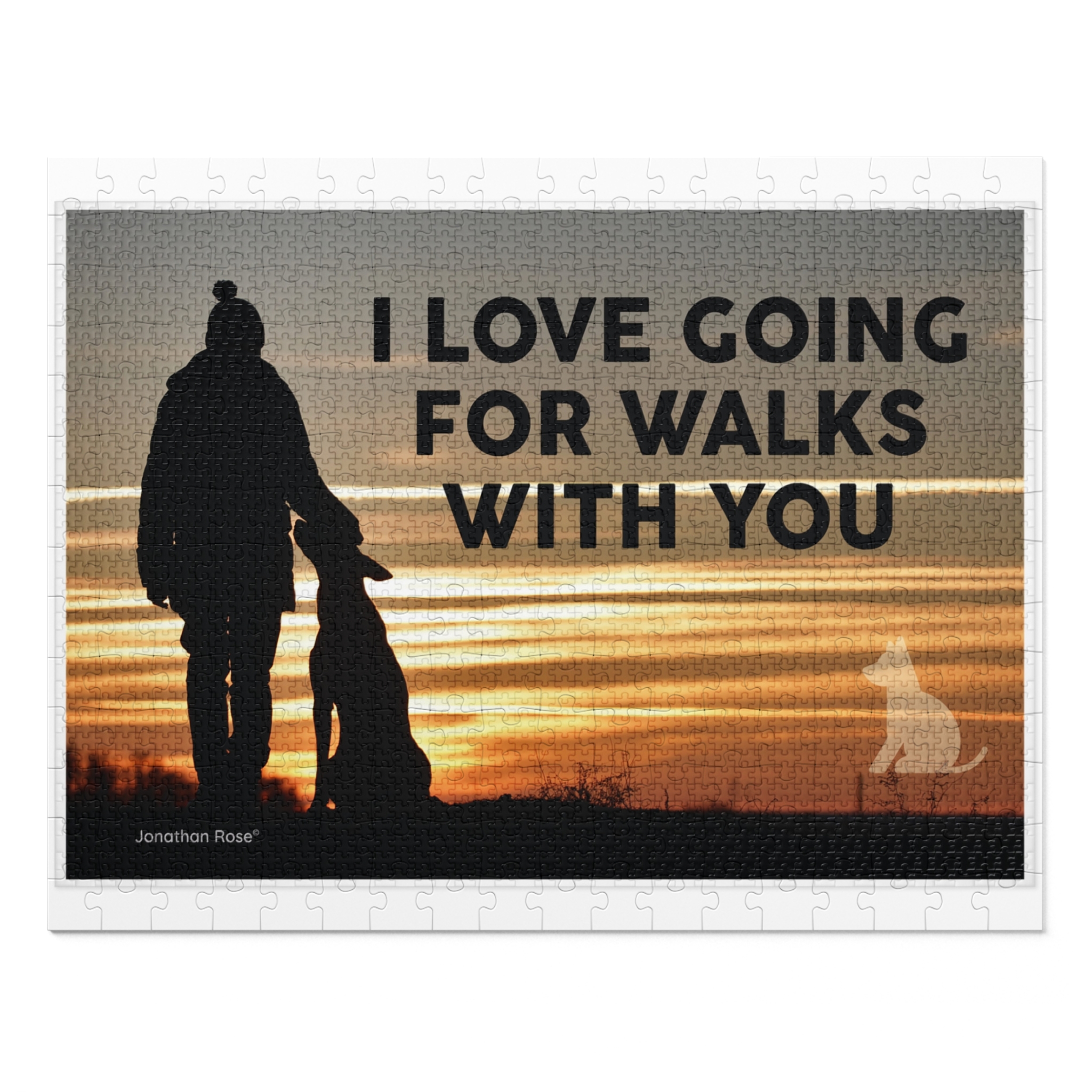 I love going for walks with you