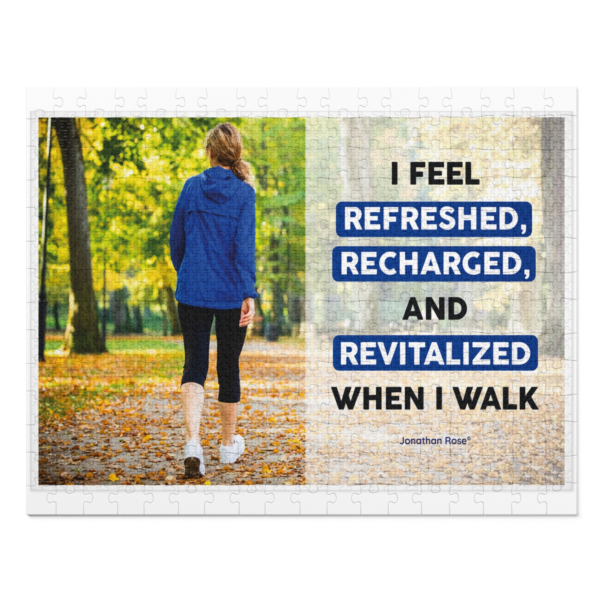 I feel refreshed, recharged, and revitalized when I walk