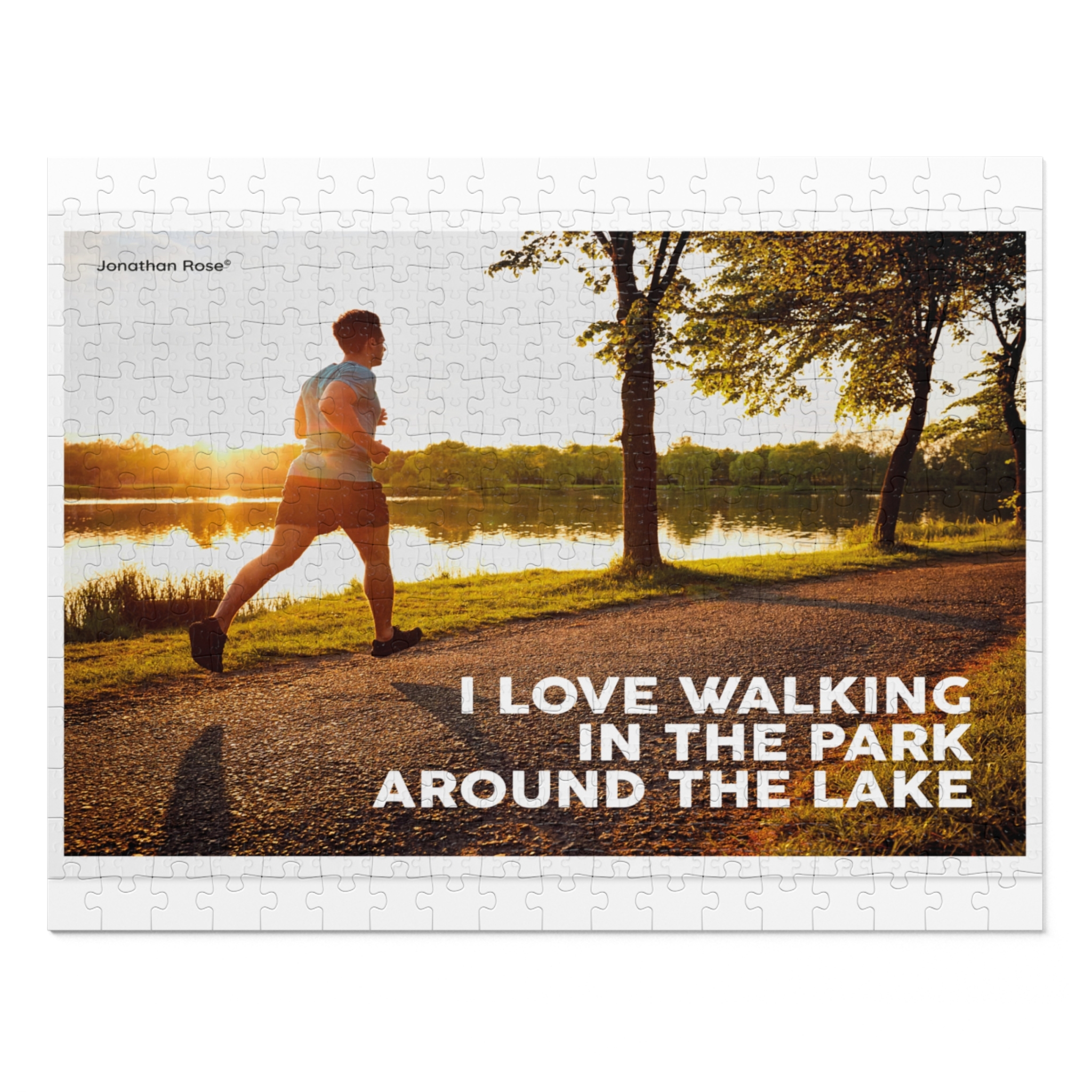 I love walking in the park around the lake