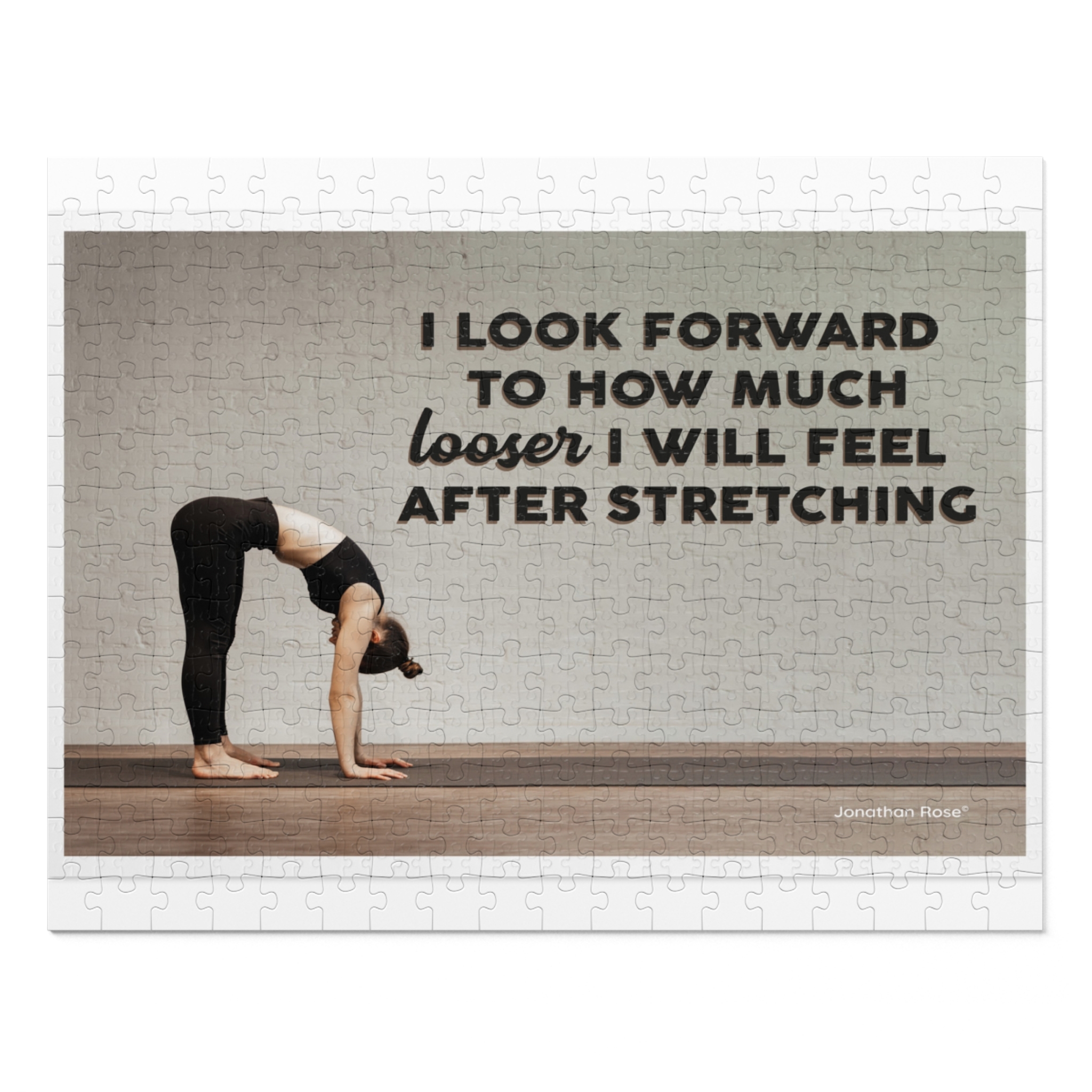 I look forward to how much looser I will feel