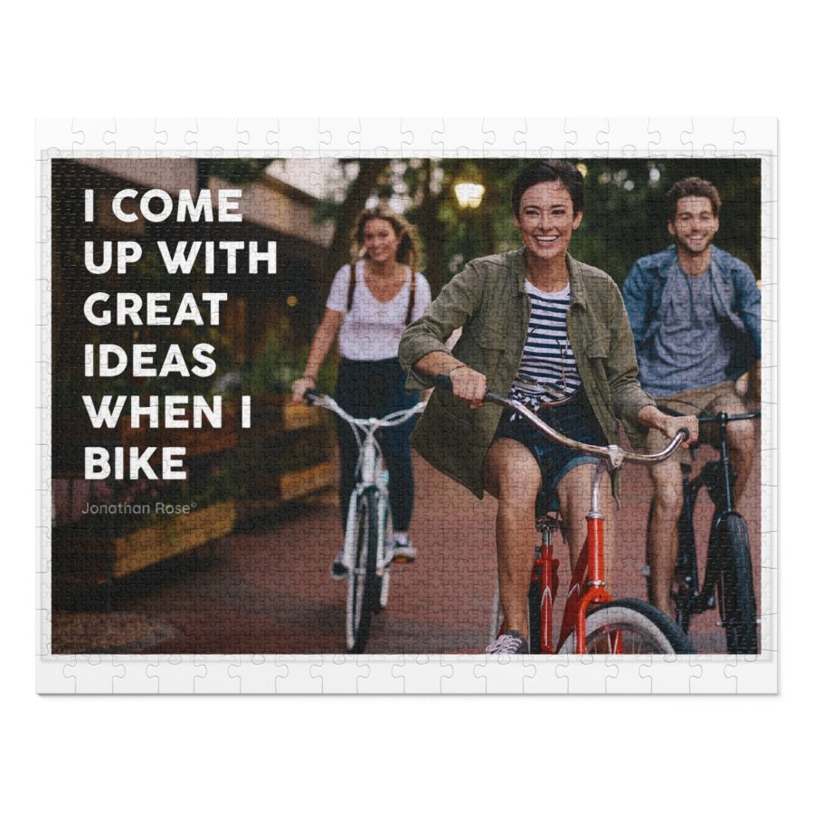 I come up with great ideas when I bike