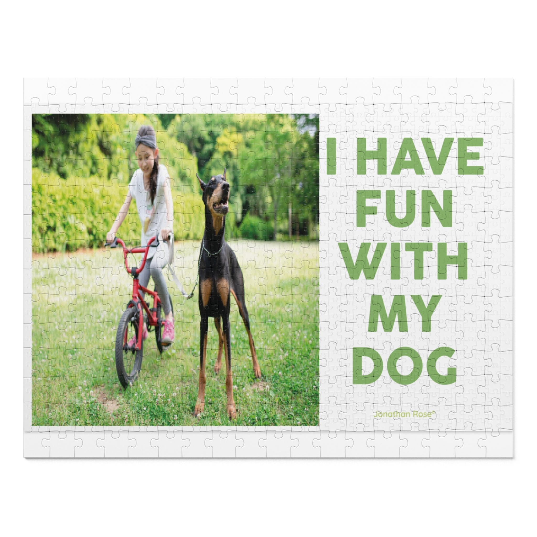 I have fun with my dog
