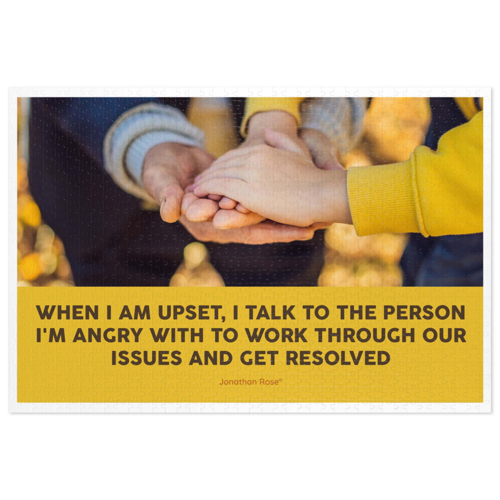 I talk to the person I'm angry